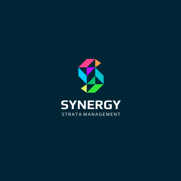 Synergy geometric logo design