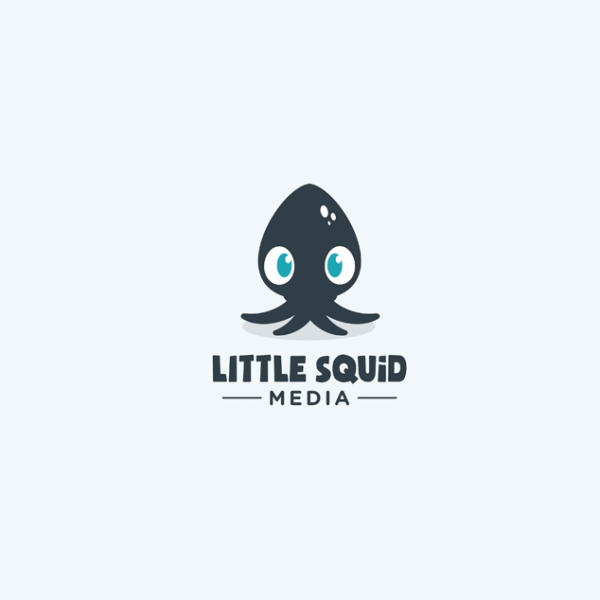 cute flat octopus logo