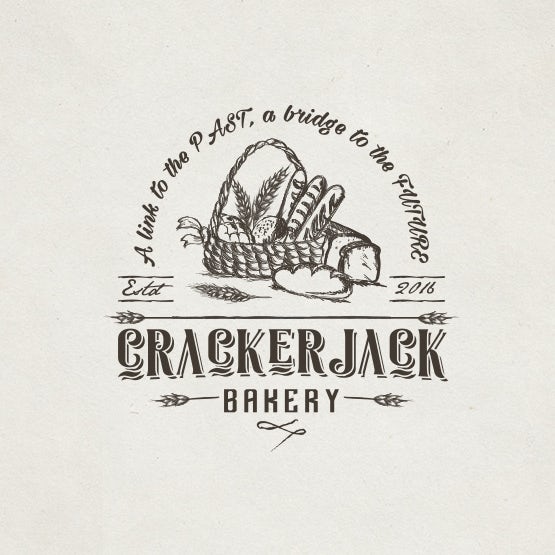 Bread-centric logo : Crackerjack Bakery