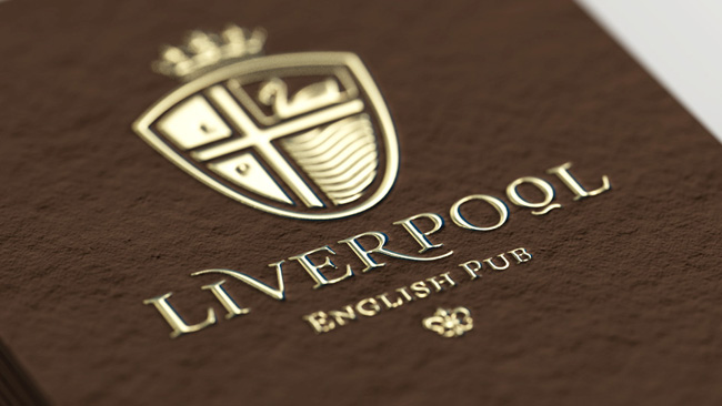 利物浦英语酒吧logo设计
