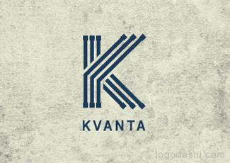 KVANTA标志标志logo设计，品牌vi设计