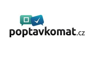Poptavkomat标志logo设计，品牌vi设计