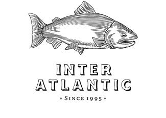 Interatlantic海鲜标志logo设计，品牌vi设计