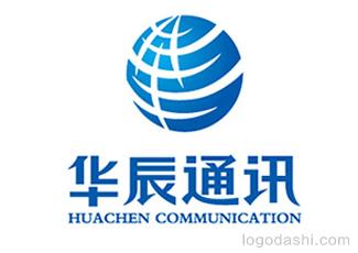 华辰电力通讯标志标志logo设计，品牌vi设计