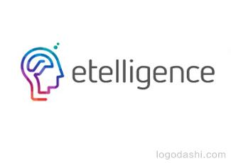 etelligence标志标志logo设计，品牌vi设计