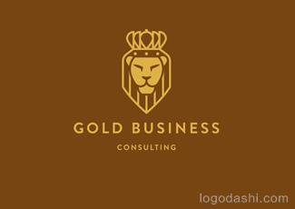 黄金业务标志logo设计，品牌vi设计