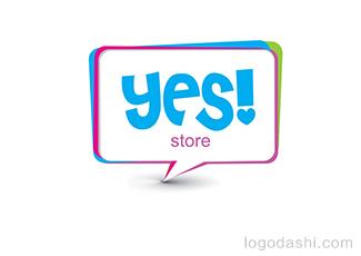 yes商店logo标志logo设计，品牌vi设计