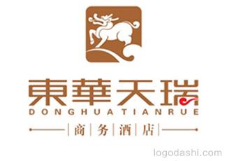 东华天瑞商务酒店标志logo设计，品牌vi设计