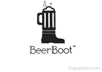 BeerBoot标志logo设计，品牌vi设计