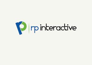 RP互动标志logo设计，品牌vi设计