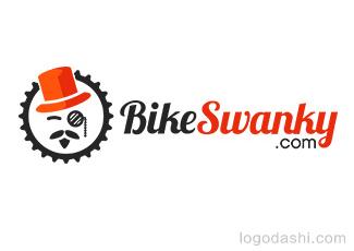 BikeSwanky网站标志标志logo设计，品牌vi设计