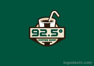 92.5°咖啡标志欣赏标志logo设计，品牌vi设计