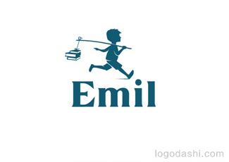 Emil学校标识标志logo设计，品牌vi设计