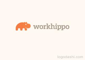 workhippo标志标志logo设计，品牌vi设计
