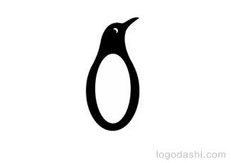 企鹅图标标志logo设计，品牌vi设计