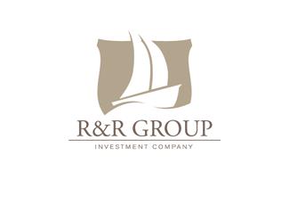R&R集团标志logo设计，品牌vi设计