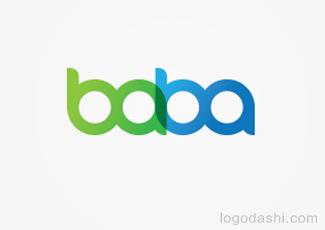 巴巴传媒标志logo设计，品牌vi设计
