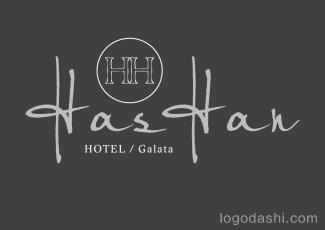 HasHan大酒店标志logo设计，品牌vi设计