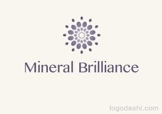 华晨矿物化妆品标志logo设计，品牌vi设计