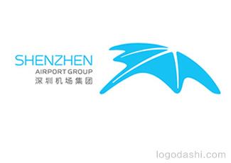 深圳宝安国际机场标志logo设计，品牌vi设计