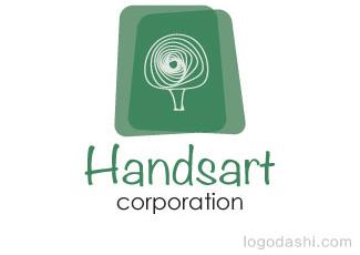 Handsart标志标志logo设计，品牌vi设计