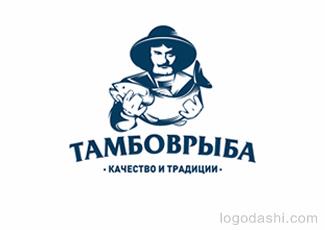 坦波夫鱼标志logo设计，品牌vi设计