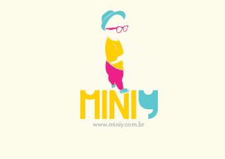 MiniY时尚童装标志logo设计，品牌vi设计