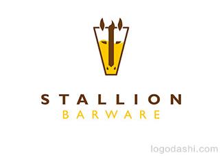 种马酒具logo标志logo设计，品牌vi设计