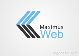 Maximus网页标志logo设计，品牌vi设计