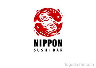 日本料理店标志logo设计，品牌vi设计