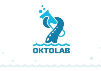 Oktolab标志logo设计，品牌vi设计