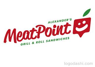 MeatPoint标志标志logo设计，品牌vi设计