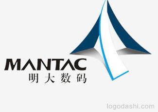 MANTAC明大数码logo图片标志logo设计，品牌vi设计