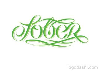 Sober字体标志logo设计，品牌vi设计
