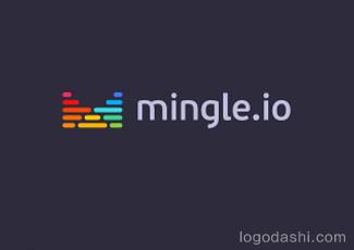 Mingle标志logo设计，品牌vi设计