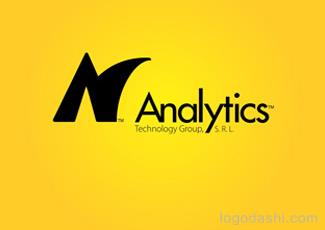 Analytics标志logo设计，品牌vi设计