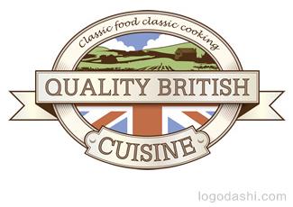 英式菜肴标志logo设计，品牌vi设计