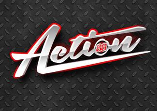Action88博彩logo标志logo设计，品牌vi设计
