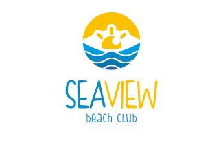 海上景色标志logo设计，品牌vi设计