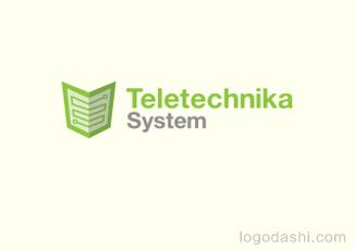 Teletechnika系统标志logo设计，品牌vi设计