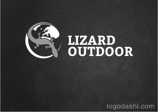 蜥蜴户外标志logo设计，品牌vi设计