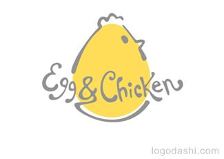 Egg&Chicken厨具logo标志logo设计，品牌vi设计