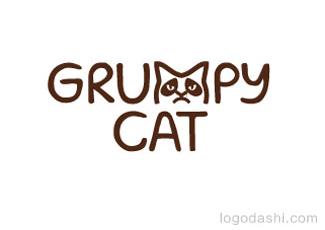 暴躁的猫标志logo设计，品牌vi设计