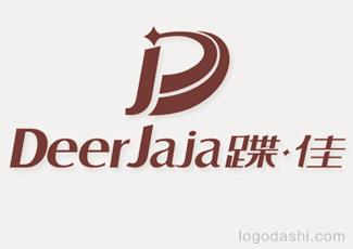 DeerJaia蝶佳字体标志标志logo设计，品牌vi设计