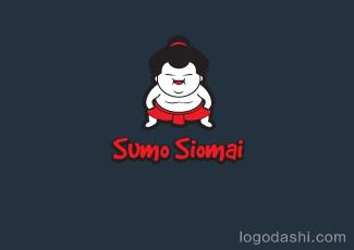 相扑烧卖店标志标志logo设计，品牌vi设计