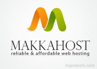 Makkahost商标标志logo设计，品牌vi设计