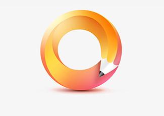 铅笔logo标志标志logo设计，品牌vi设计