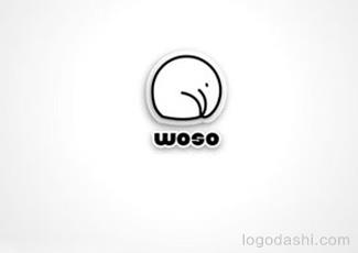 Woso大象标志logo设计，品牌vi设计