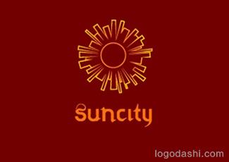 太阳城商标标志logo设计，品牌vi设计
