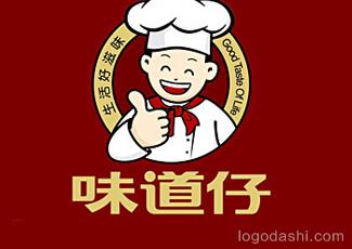 味道仔调味品标志标志logo设计，品牌vi设计